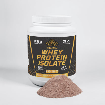 100% Whey Protein Isolate - Chocolate - 22g Pure Protein - 24 Servings - Low Carb - Low Sugar - Bear Grips -Premium Protein