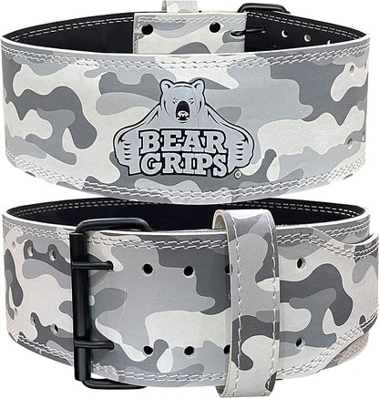 5mm Double Prong Weight Lifting Belt - 4 Inch Uniform Width - Steel Buckle.