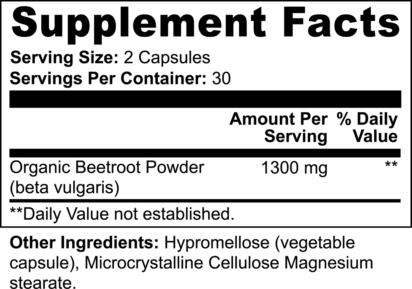 Beet Root Powder Capsules - 1300MG - Bear Grips