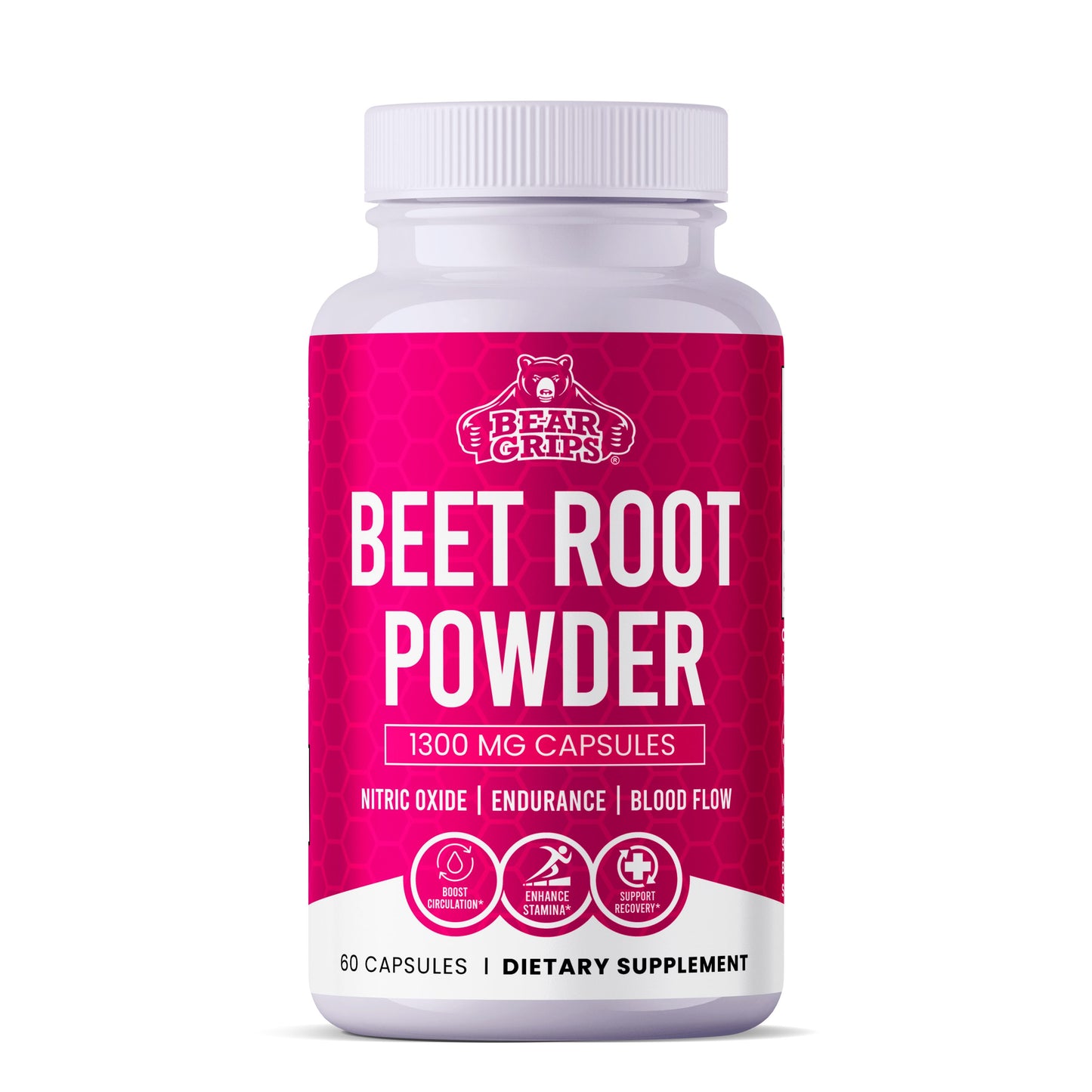 Beet Root Powder Capsules - 1300MG - Bear Grips