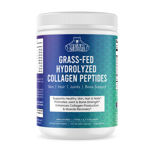 Grass-Fed Hydrolyzed Collagen Peptides - Unflavored - Bear Grips