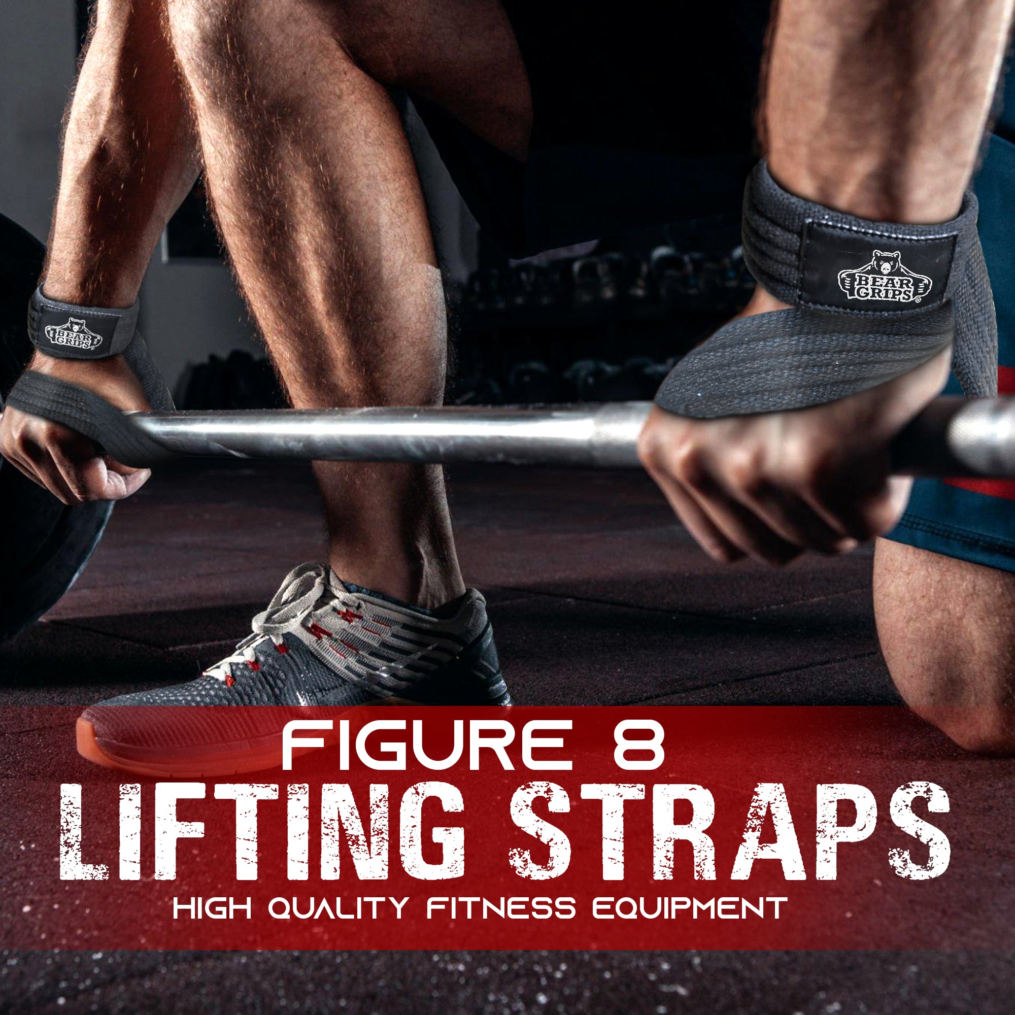 Deadlift Straps Figure 8 Lifting Strap for Power Lifters
