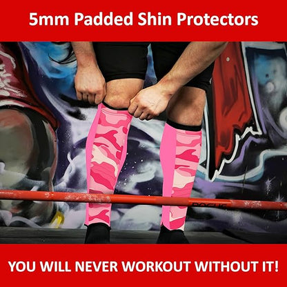 Padded Shin Sleeves for Deadlifts, Rope Climbs, and Shin Protection