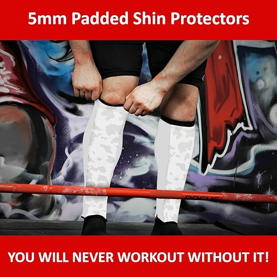 Padded Shin Sleeves for Deadlifts, Rope Climbs, and Shin Protection