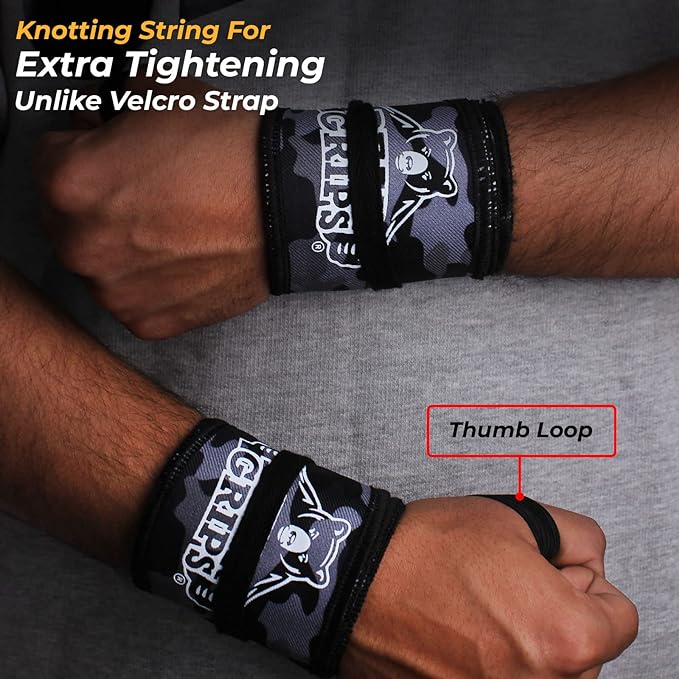 Strength Wraps Cloth Wrist Wraps - For WODs, Weightlifting, Olympic Lifting, Wrist Support