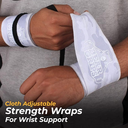 Strength Wraps Cloth Wrist Wraps - For WODs, Weightlifting, Olympic Lifting, Wrist Support