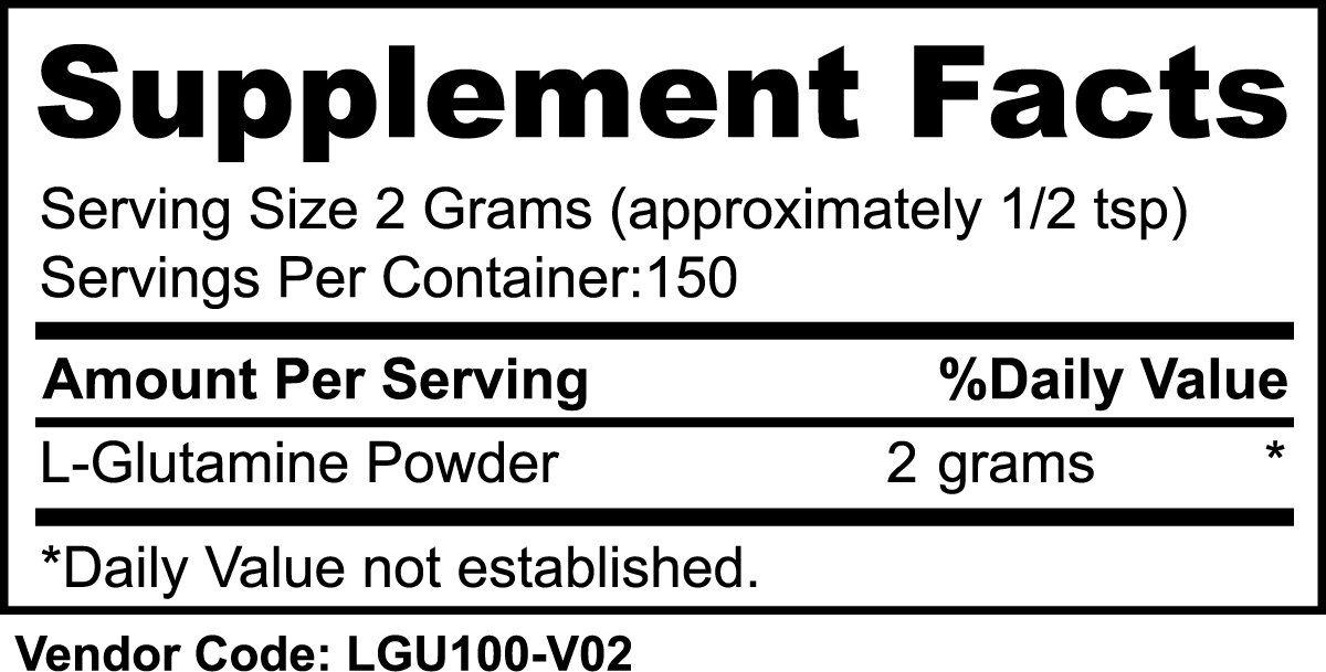 L-Glutamine Powder | Muscle Recovery | 150 Servings